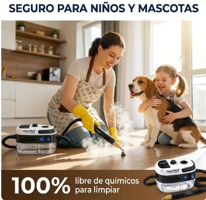 Limpiador a Vapor Portátil 2500W PRO™ | Adiós grasa pegada al instante