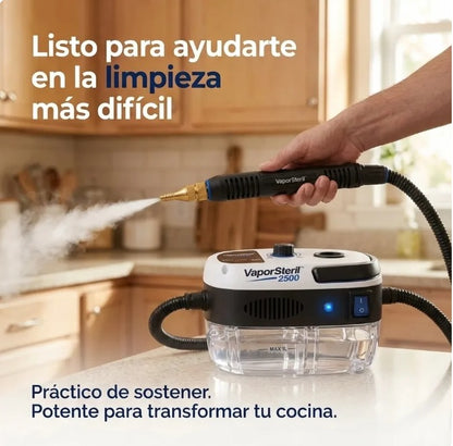 Limpiador a Vapor Portátil 2500W PRO™ | Adiós grasa pegada al instante